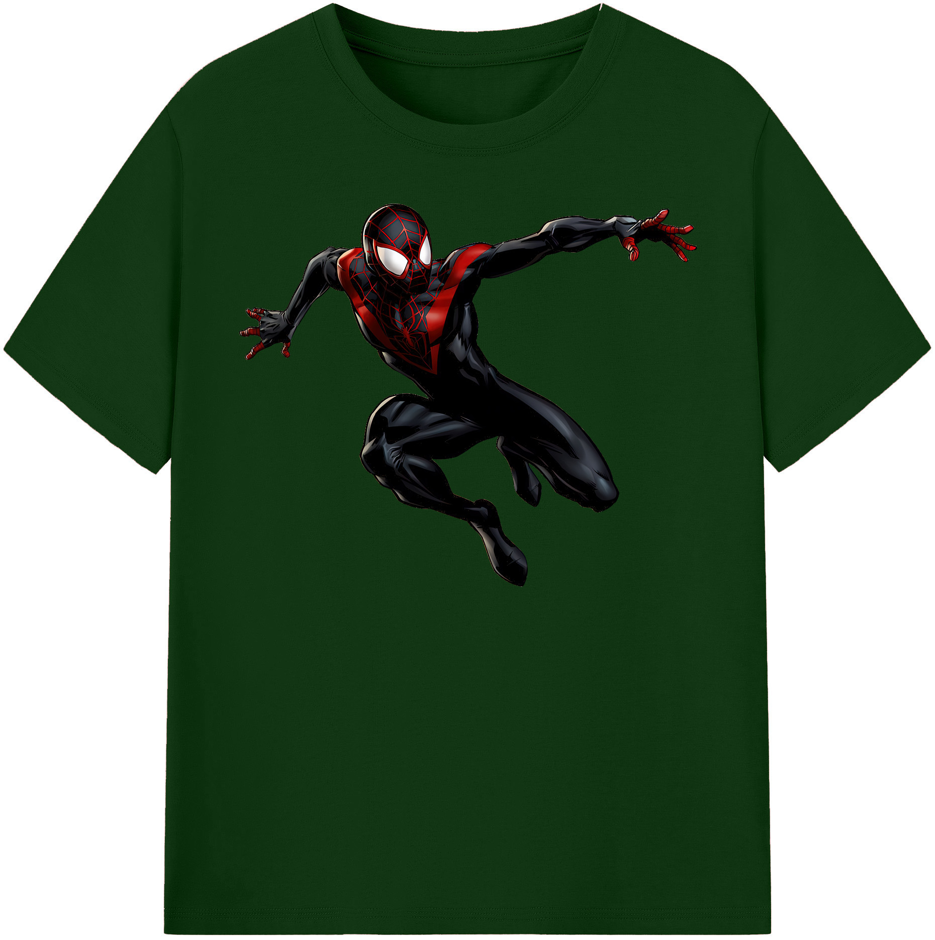 （画像用） Spider Man スパイダーマン 綿100％半袖Tシャツ（フロントプリント）
